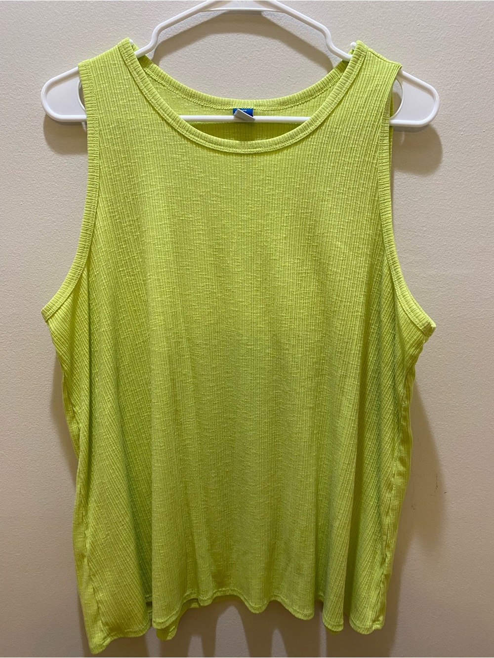 Luxe Neon Lime Ribbed Tank